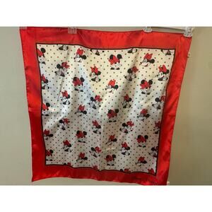 Pandora disney red and white Minnie Mouse scarf NWOT